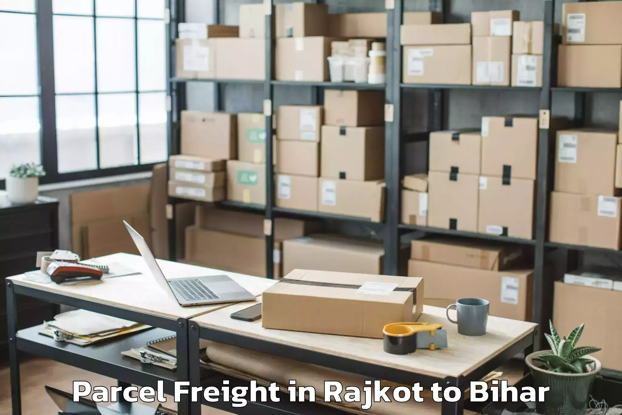 Reliable Rajkot to Punsia Parcel Freight